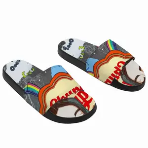 Men Chupa Chups - Blue Yellow Orange Slip On Slippers