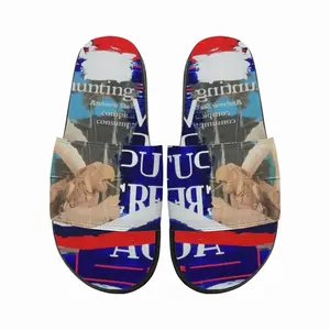 Men Great Again - Flag Usa Trump Putin Street Art Interior Design Decor Ideas Slip On Slippers