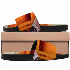 Men Orange Entrance Slip On Slippers