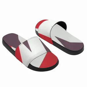 Men Two Color Abstract Slip On Slippers