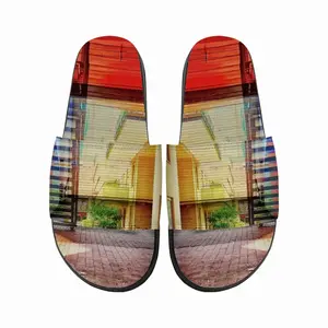 Men Red & Yellow Slip On Slippers