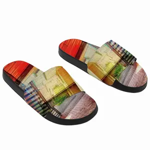 Men Red & Yellow Slip On Slippers