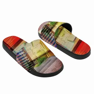 Men Red & Yellow Slip On Slippers