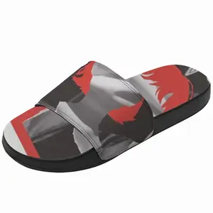 Men Red Slip On Slippers