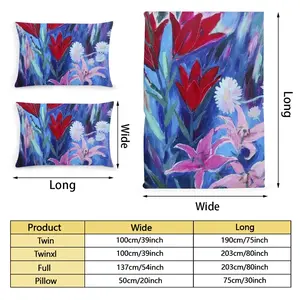 Lilies In The Evening Quilt Cover (Multi-Size, Single Bed)