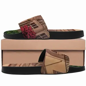 Men Italian Villa With Bougainvillea Slip On Slippers