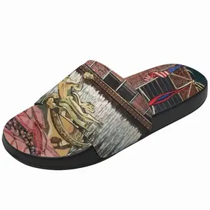 Men Rockefeller Center New York City Slip On Slippers