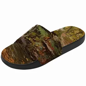 Men Autumn Waterfall Impasto Slip On Slippers