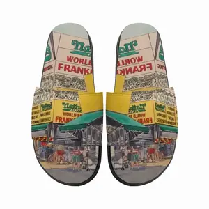 Men Nathans Of Coney Island New York City Slip On Slippers