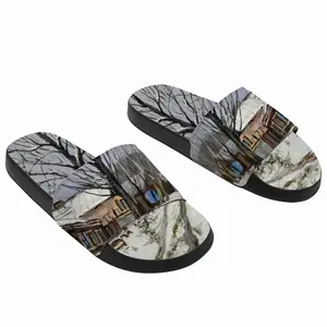 Men Traditional Russian Village Slip On Slippers