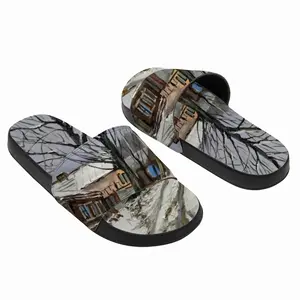 Men Traditional Russian Village Slip On Slippers