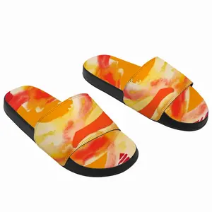 Men Sol Aurum Silver Sun Slip On Slippers