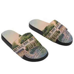 Men Bridge Over Canal Slip On Slippers