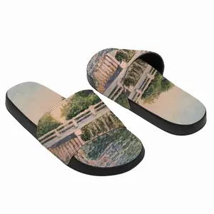 Men Bridge Over Canal Slip On Slippers