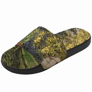 Men Lake With Fishing Pier Slip On Slippers