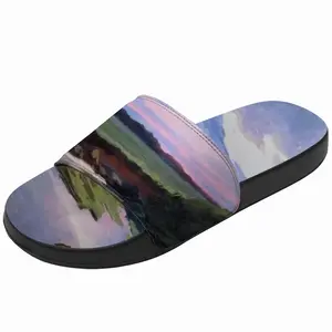 Men Summer Evening Landscape Slip On Slippers