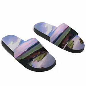 Men Summer Evening Landscape Slip On Slippers