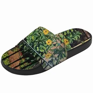 Men Sunflowers New York City Slip On Slippers