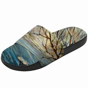 Men Winter Landscape Slip On Slippers