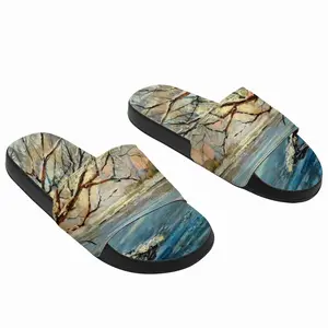 Men Winter Landscape Slip On Slippers