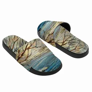 Men Winter Landscape Slip On Slippers