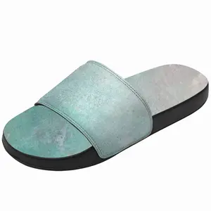 Men Turquoise Blue Window Slip On Slippers