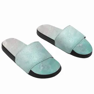 Men Turquoise Blue Window Slip On Slippers