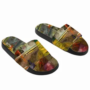 Men Glass Still Life Avant-Garde Slip On Slippers