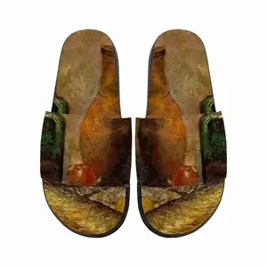 Men Still Life With Fish Impressionism Realism Slip On Slippers