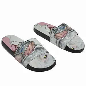 Men Pink Dogs Slip On Slippers