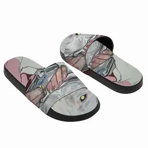 Men Pink Dogs Slip On Slippers