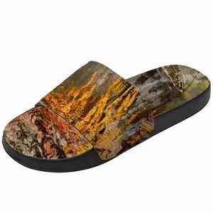 Men Fire Cooking Still Life Impressionism Slip On Slippers