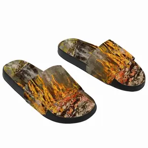 Men Fire Cooking Still Life Impressionism Slip On Slippers