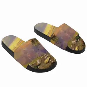 Men Romantic Sailing Seaside Sunset Scenic Slip On Slippers