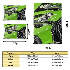 Porsche Gt3 Crash Quilt Cover (Multi-Size, Single Bed)