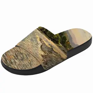 Men White River Landscape In The Morning Slip On Slippers