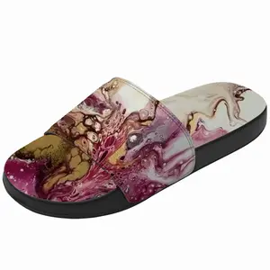 Men Raspberry Bloom Slip On Slippers