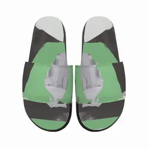 Men Green Slip On Slippers