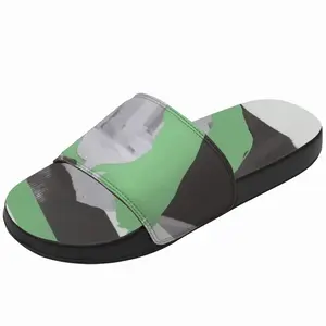 Men Green Slip On Slippers