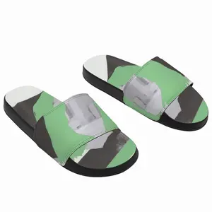 Men Green Slip On Slippers