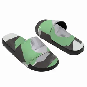 Men Green Slip On Slippers