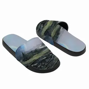 Men Outer Space Landscape Slip On Slippers