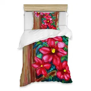 Climatis On Fence Quilt Cover (Multi-Size, Single Bed)