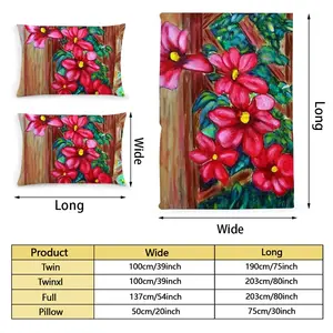 Climatis On Fence Quilt Cover (Multi-Size, Single Bed)