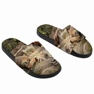 Men Rocky River Realism Impressionism Slip On Slippers