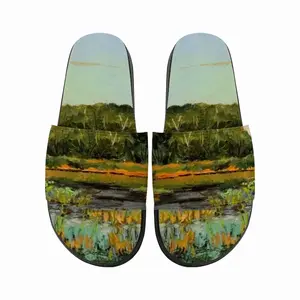 Men Sunset Pond Slip On Slippers