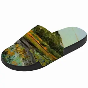 Men Sunset Pond Slip On Slippers