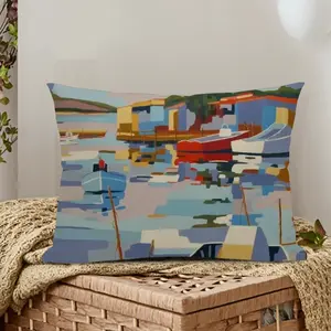 Sète La Pointe Courte Polyester Pillow (Rectangle, Multi-Size)