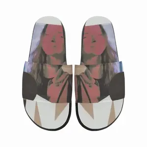 Men Geometry Girl Collage Slip On Slippers