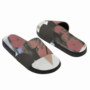 Men Geometry Girl Collage Slip On Slippers